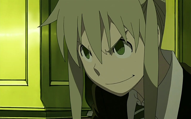 anime character with green eyes