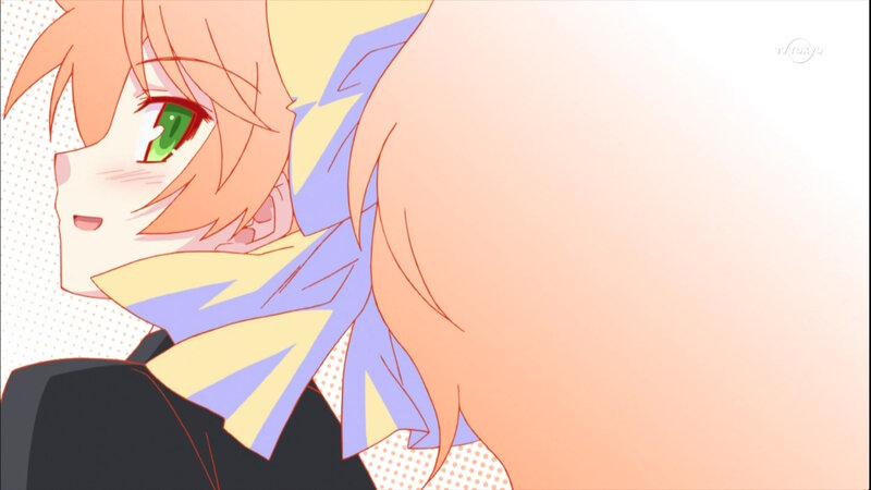 anime character with green eyes