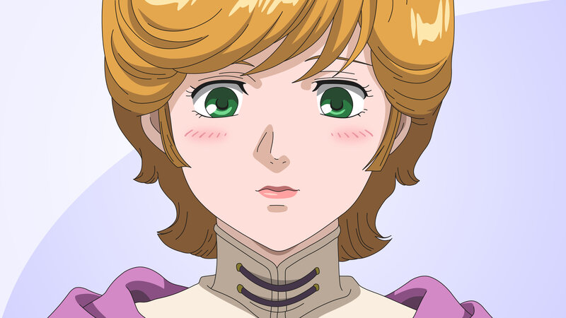 anime character with green eyes