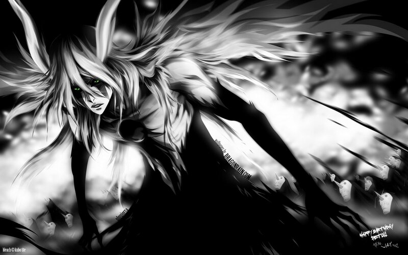 Anime Character with Green Eyes — Black, Dramatic, Manga, Long Hair