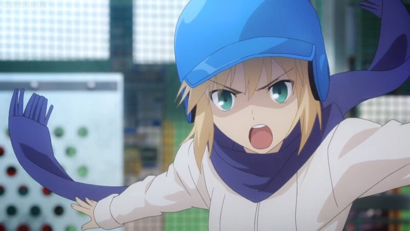 Anime Character with Green Eyes — Blue, Surprised