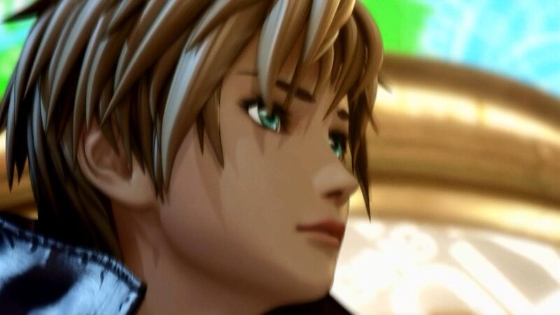 Anime Character with Green Eyes — Brown, Contemplative