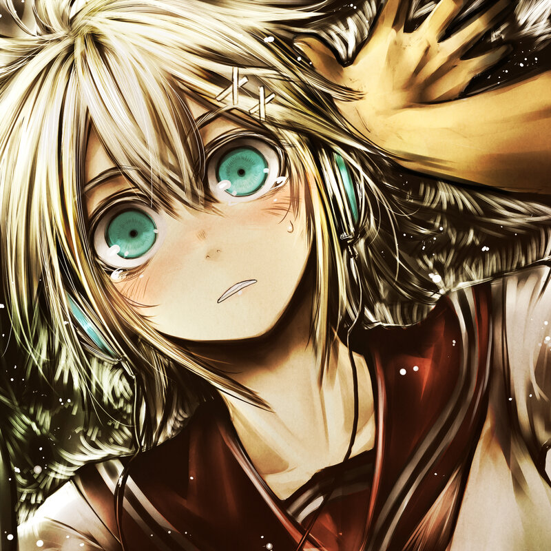 Anime Character with Green Eyes — Brown, Dramatic, Manga