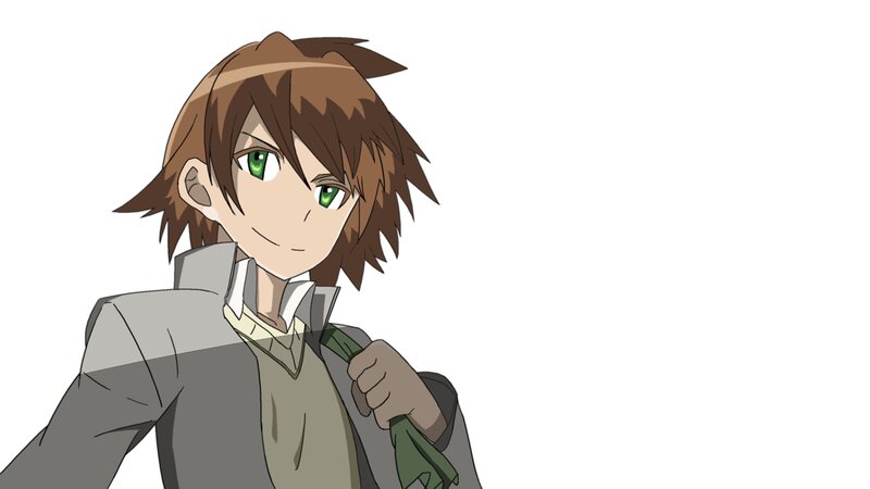 Anime Character with Green Eyes — Brown, Neutral