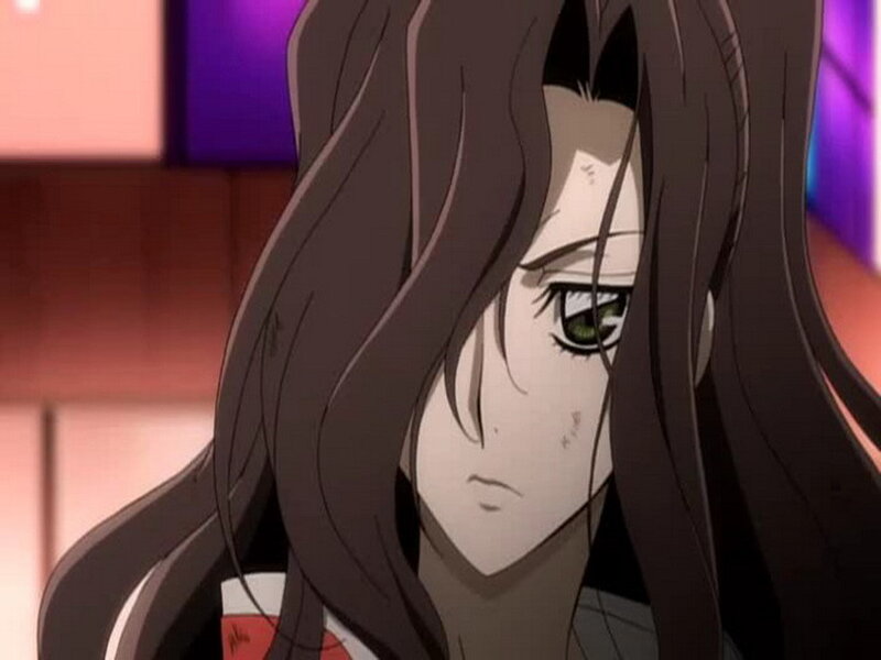 Anime Character with Green Eyes — Brown