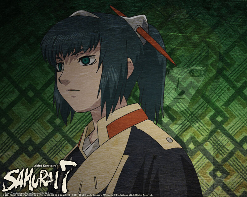Anime Character with Green Eyes — Serious