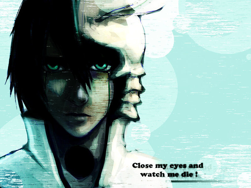 Anime Character with Green Eyes — Teal