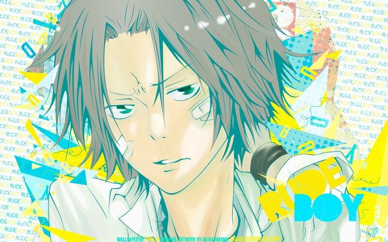 Anime Character with Green Eyes — Yellow