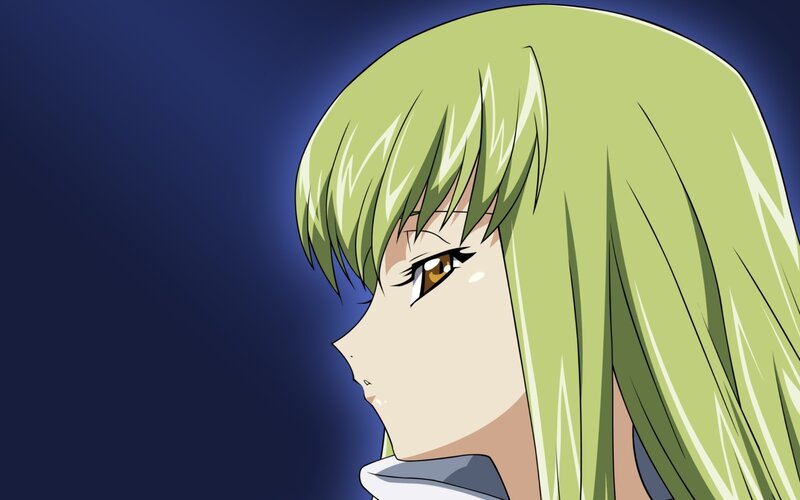 anime character with green hair