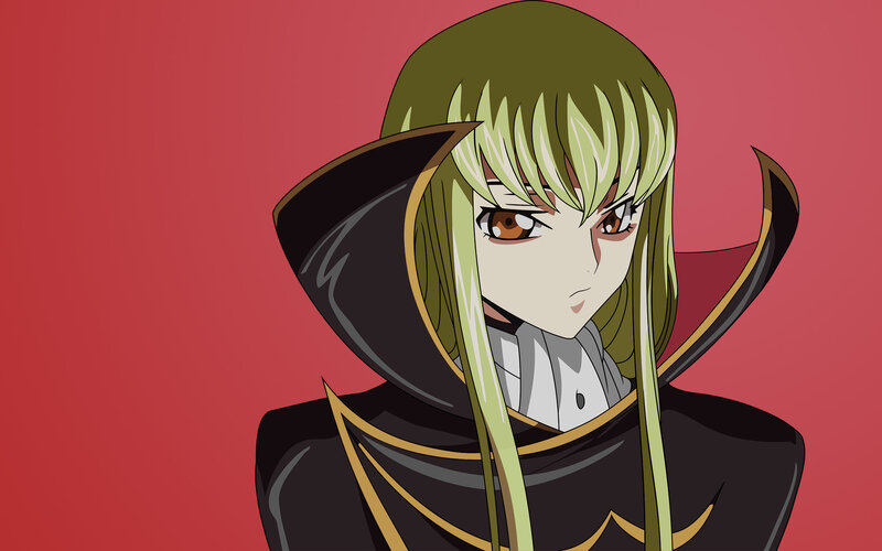 anime character with green hair