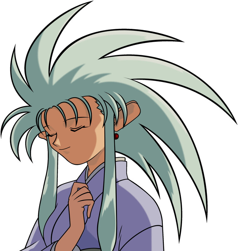 anime character with green hair
