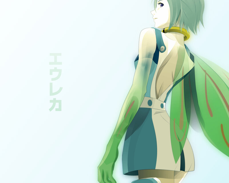 Anime character with green hair