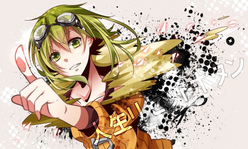 anime character with green hair