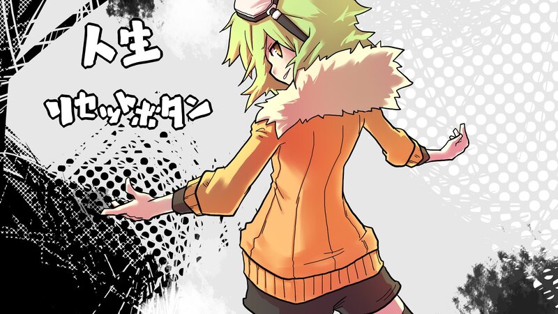 anime character with green hair