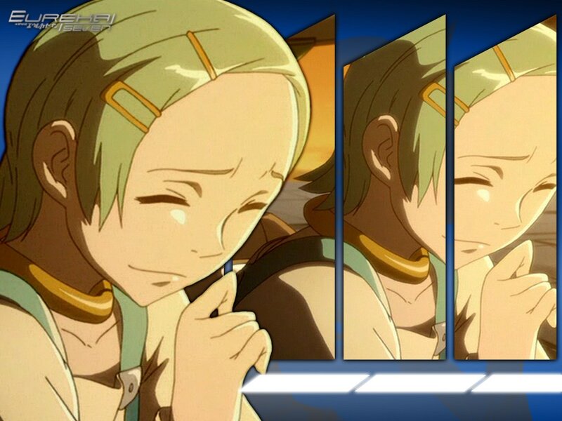 anime character with green hair