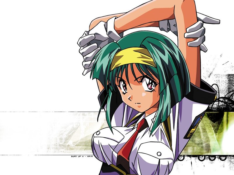 Anime character with green hair