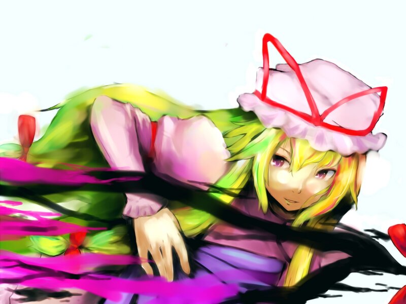 anime character with green hair