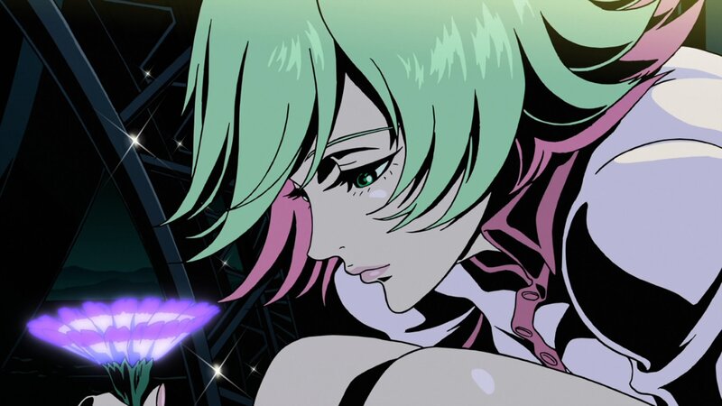 anime character with green hair