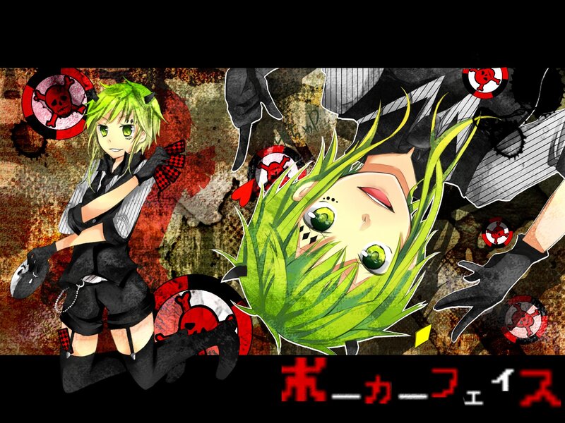 Anime character with green hair