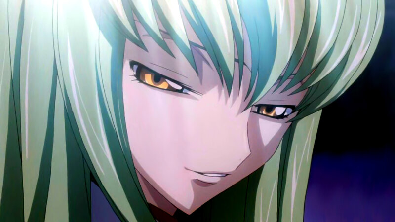 anime character with green hair