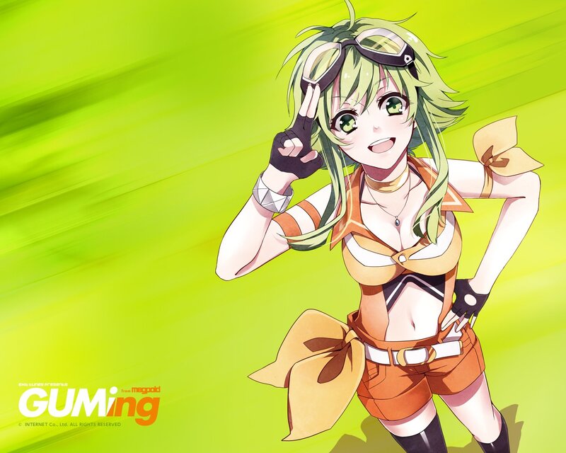 anime character with green hair