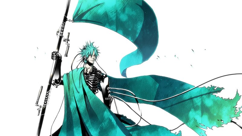 anime character with green hair