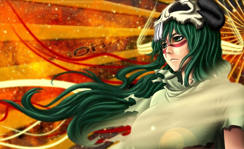 anime character with green hair