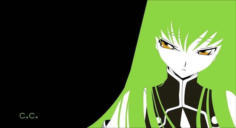 anime character with green hair