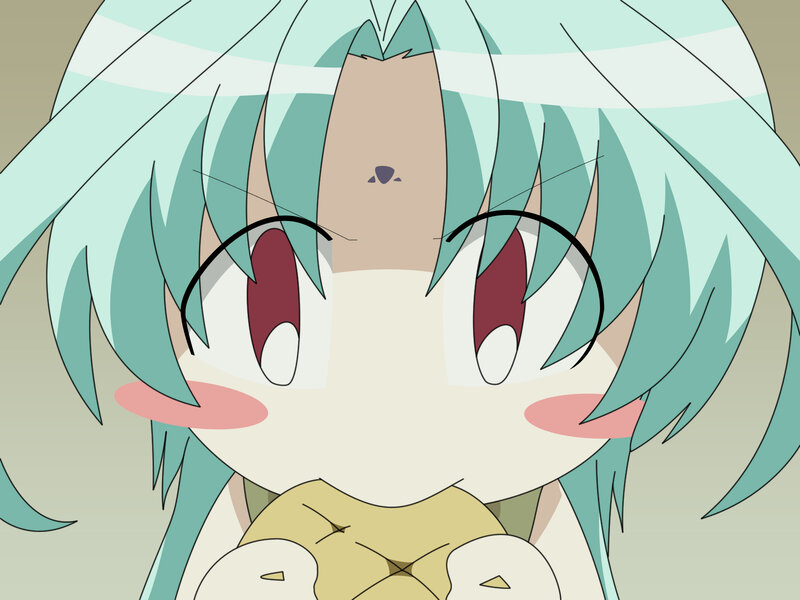anime character with green hair