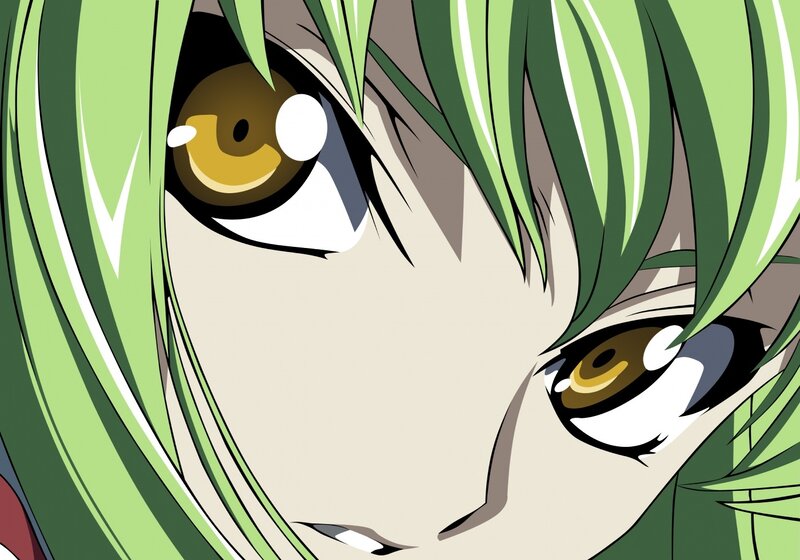 anime character with green hair