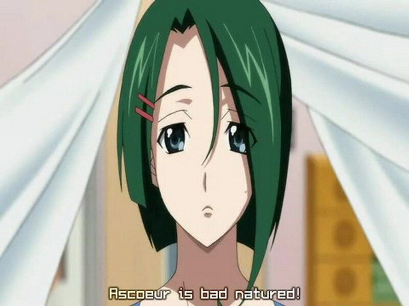 anime character with green hair