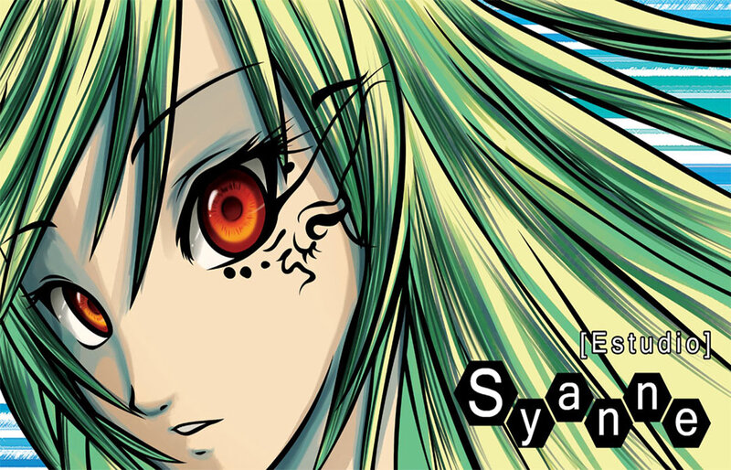 anime character with green hair