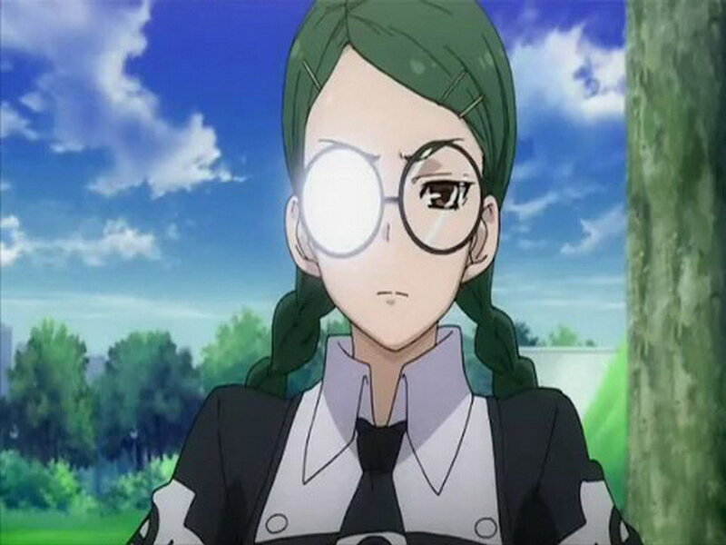 anime character with green hair