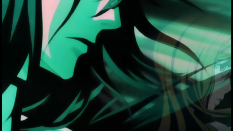 anime character with green hair