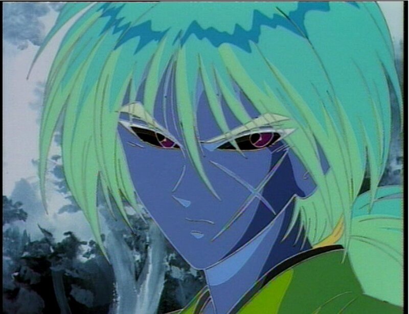 anime character with green hair