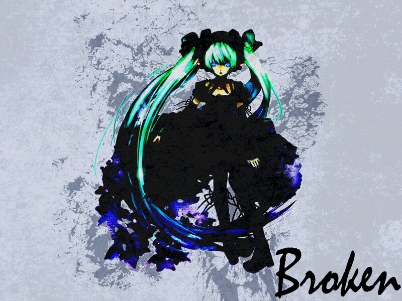 Anime character with green hair