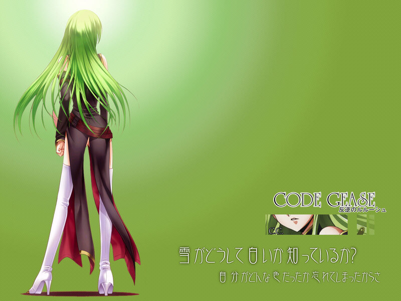 Anime character with green hair