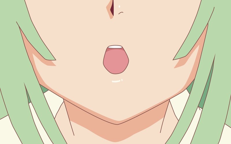 anime character with green hair