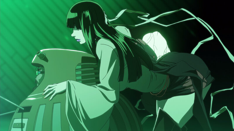 anime character with green hair