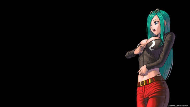 anime character with green hair