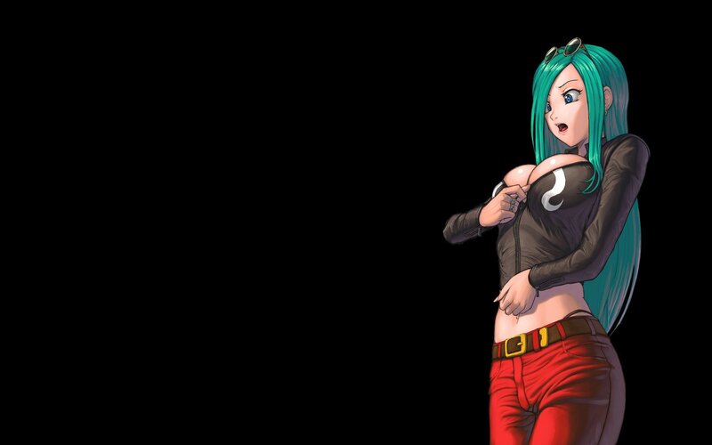 anime character with green hair