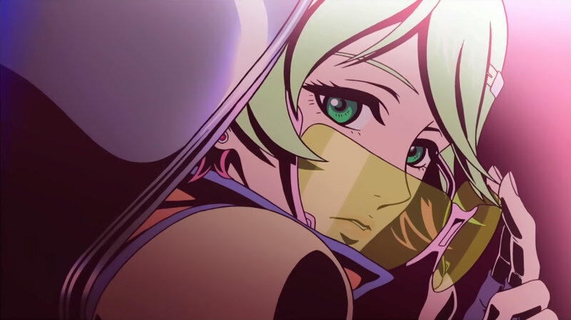 anime character with green hair