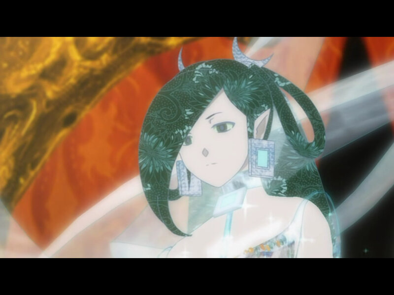anime character with green hair