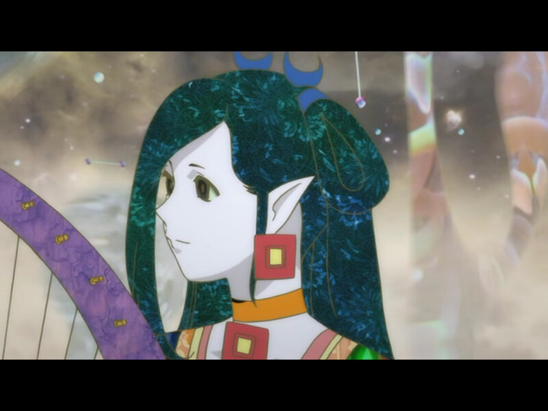 anime character with green hair