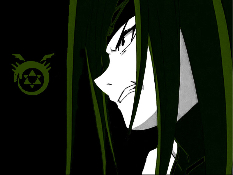 anime character with green hair