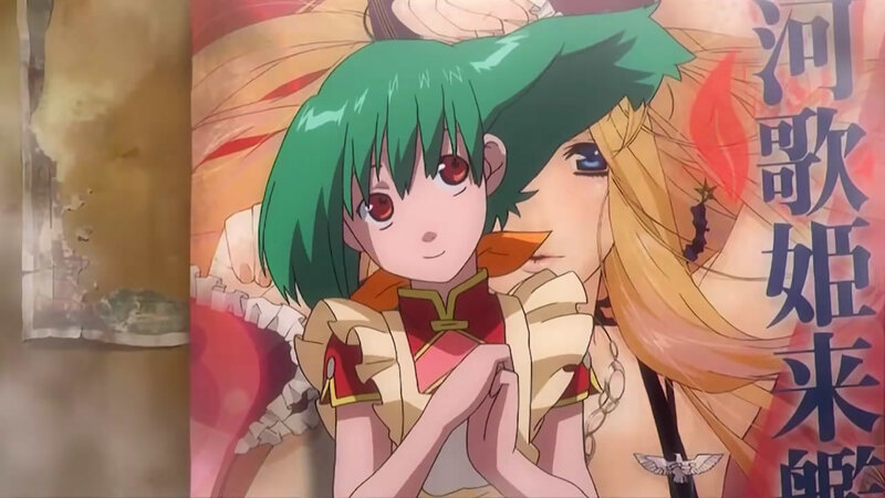 anime character with green hair