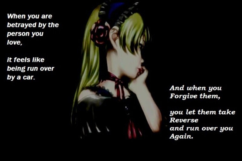 Anime Character with Green Hair — Black, Dramatic, Night, Digital Art, Text
