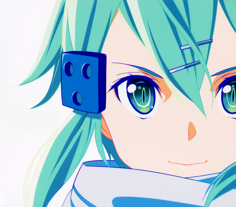 Anime Character with Green Hair — Calm, Green Eyes