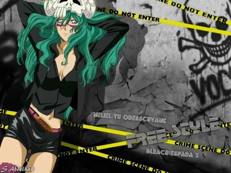 Anime Character with Green Hair — Dark