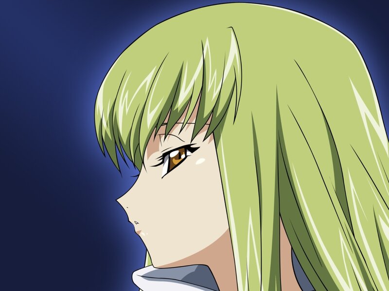 Anime Character with Green Hair — Dramatic, Eye